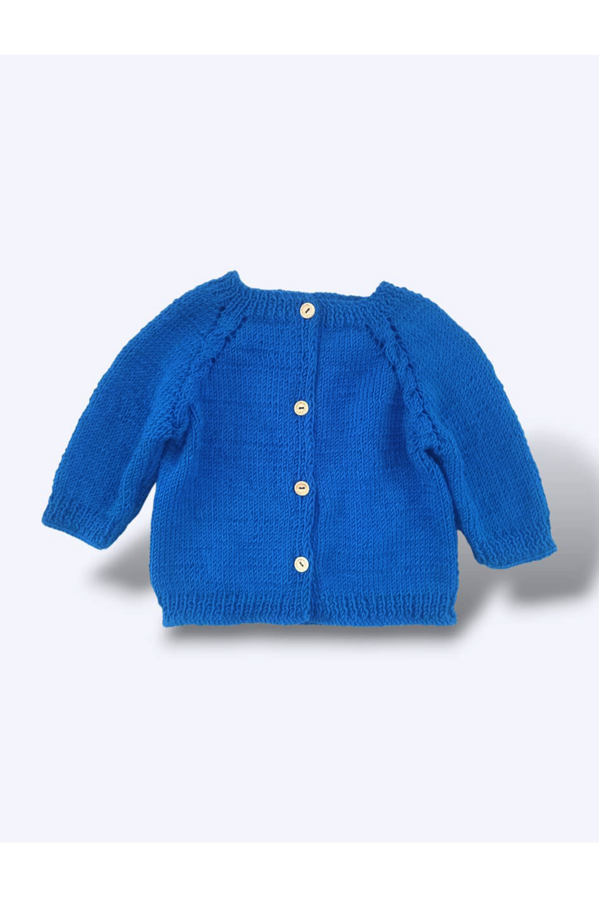 Tokuşka 0-1 Yaş Örgü Lacivert Erkek Bebek Hırkası fotoğrafı 2 (önizleme)