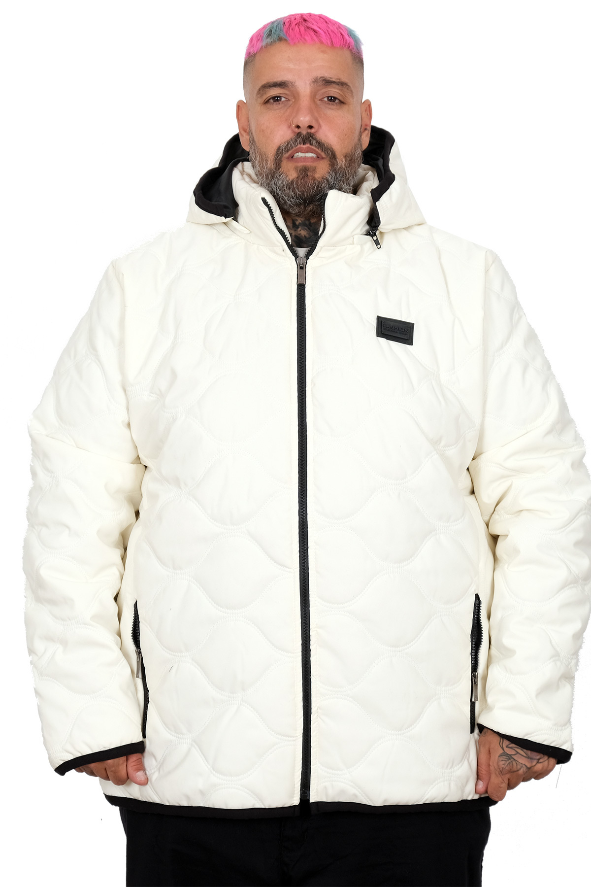 ModeXL Mode XL Buyuk Beden Erkek Mont Kapıtone Kapsonlu 25706