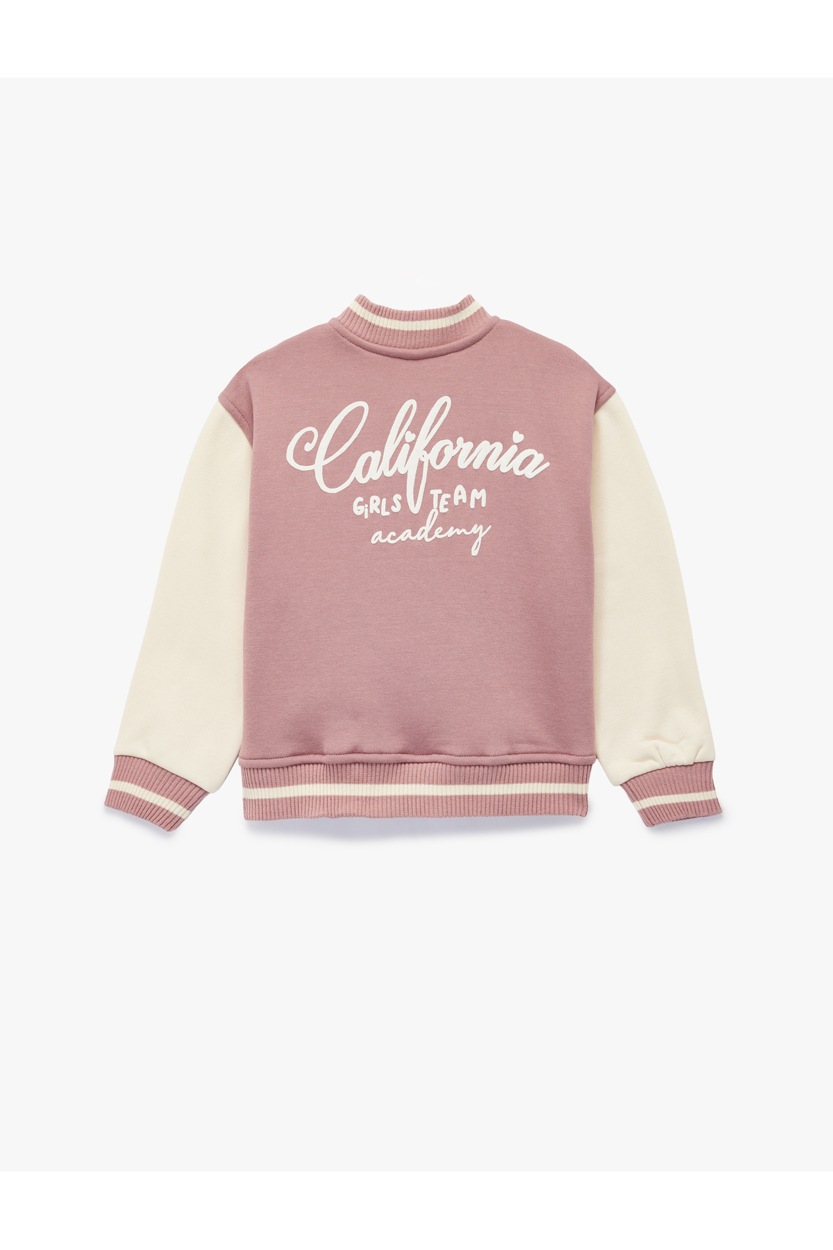 Koton Bomber Kolej Pembe Kız Bebek Ceket 6WMG60004AK fotoğrafı 3 (önizleme)