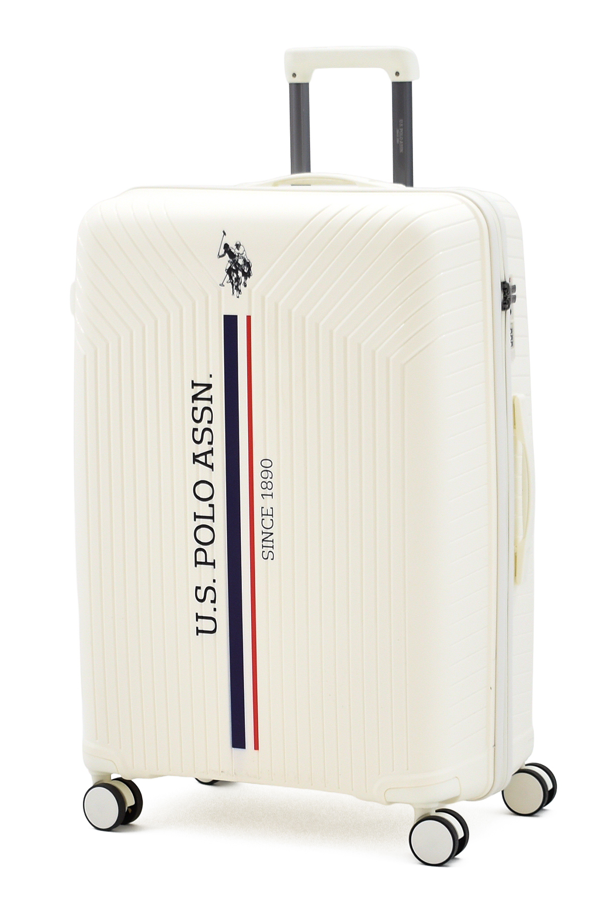 یو اس پولو چمدان بزرگ نشکن U.S. Polo Assn از جنس پلی‌پروپیلن - قفل TSA، مقاوم در برابر ضربه
