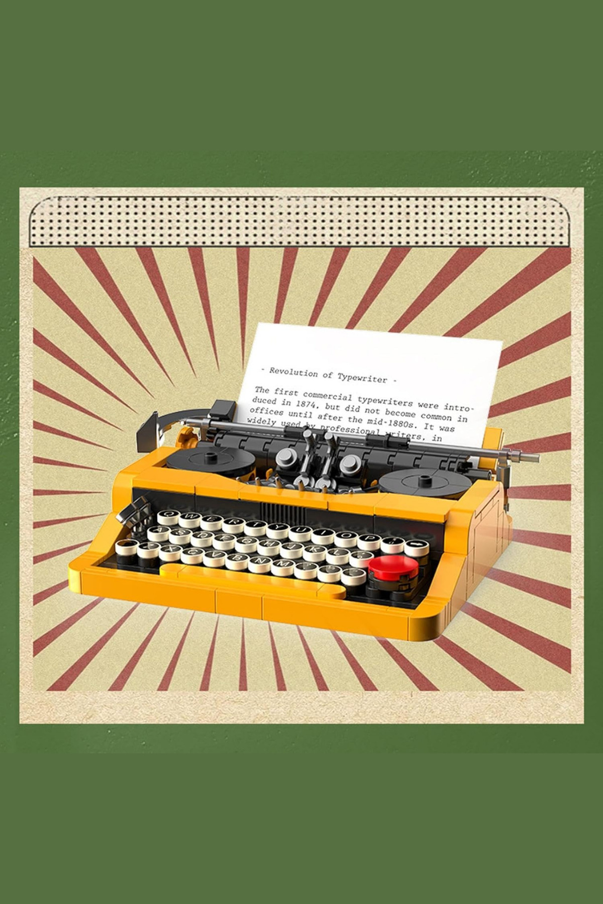 تایپ‌رایتر اسباب‌بازی ۲۵۴ تکه، مناسب سنین بالای ۶ سال