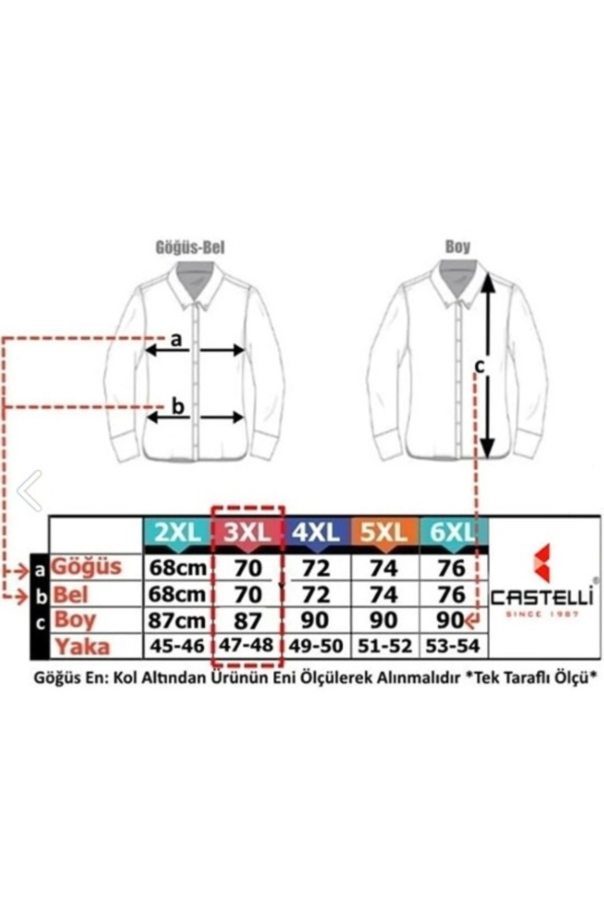 Castelli CLASSIC YENİ SEZON BÜYÜK BEDEN ERKEK GÖMLEK görsel 2
