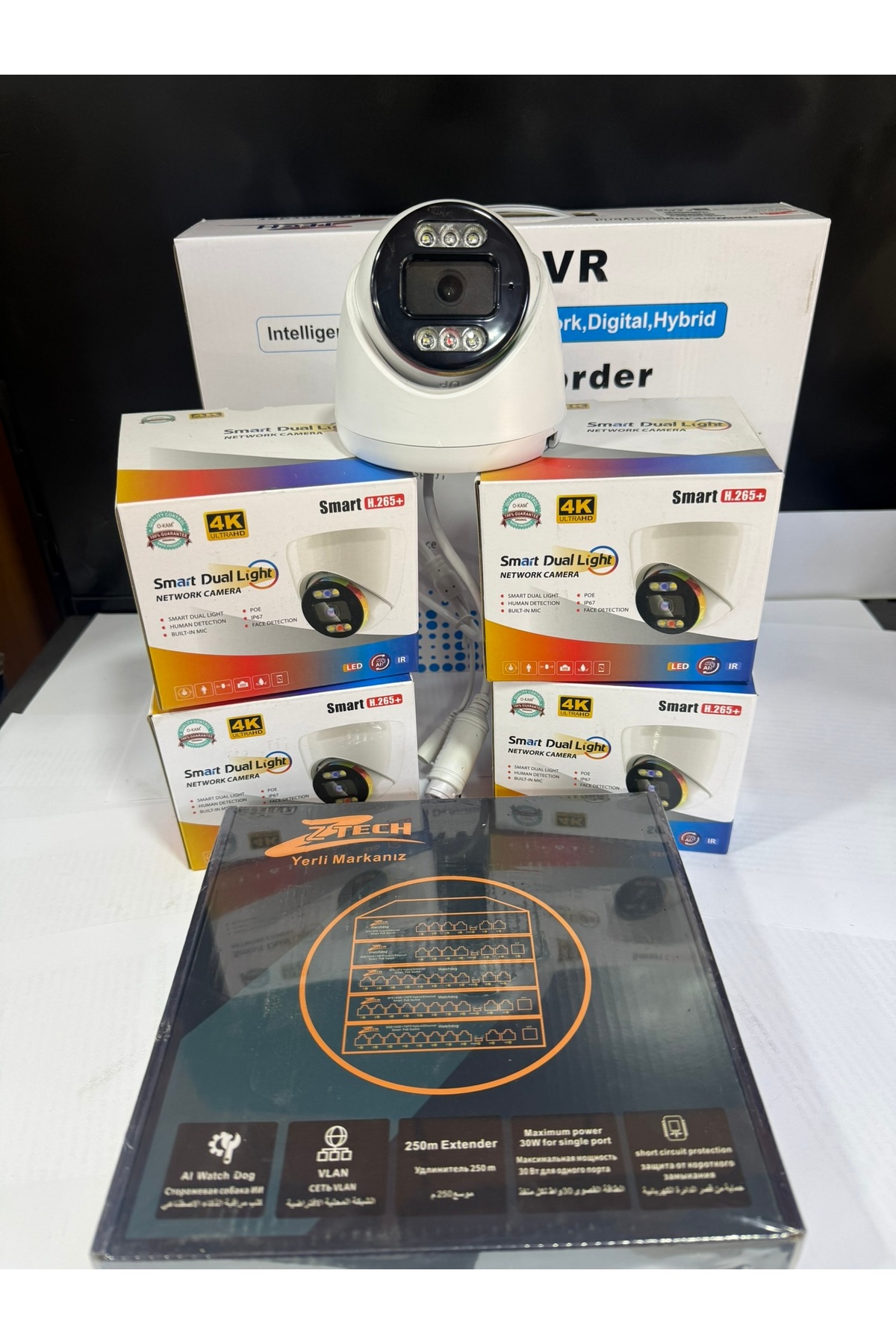 ZTECH 4lü 5MP İP KAMERA SET GECE RENKLİ - Fiyatı, Yorumları