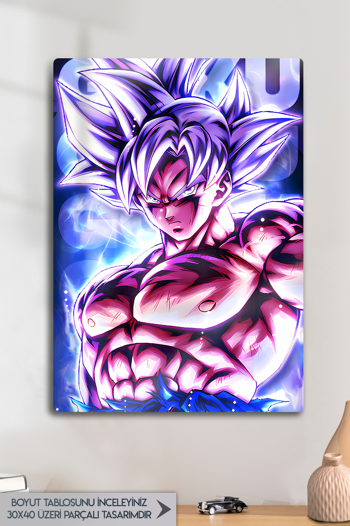 Son Goku Metal Painting, Dragon Ball Z Wall Decor, Anime Art, Modern Home Office Gift