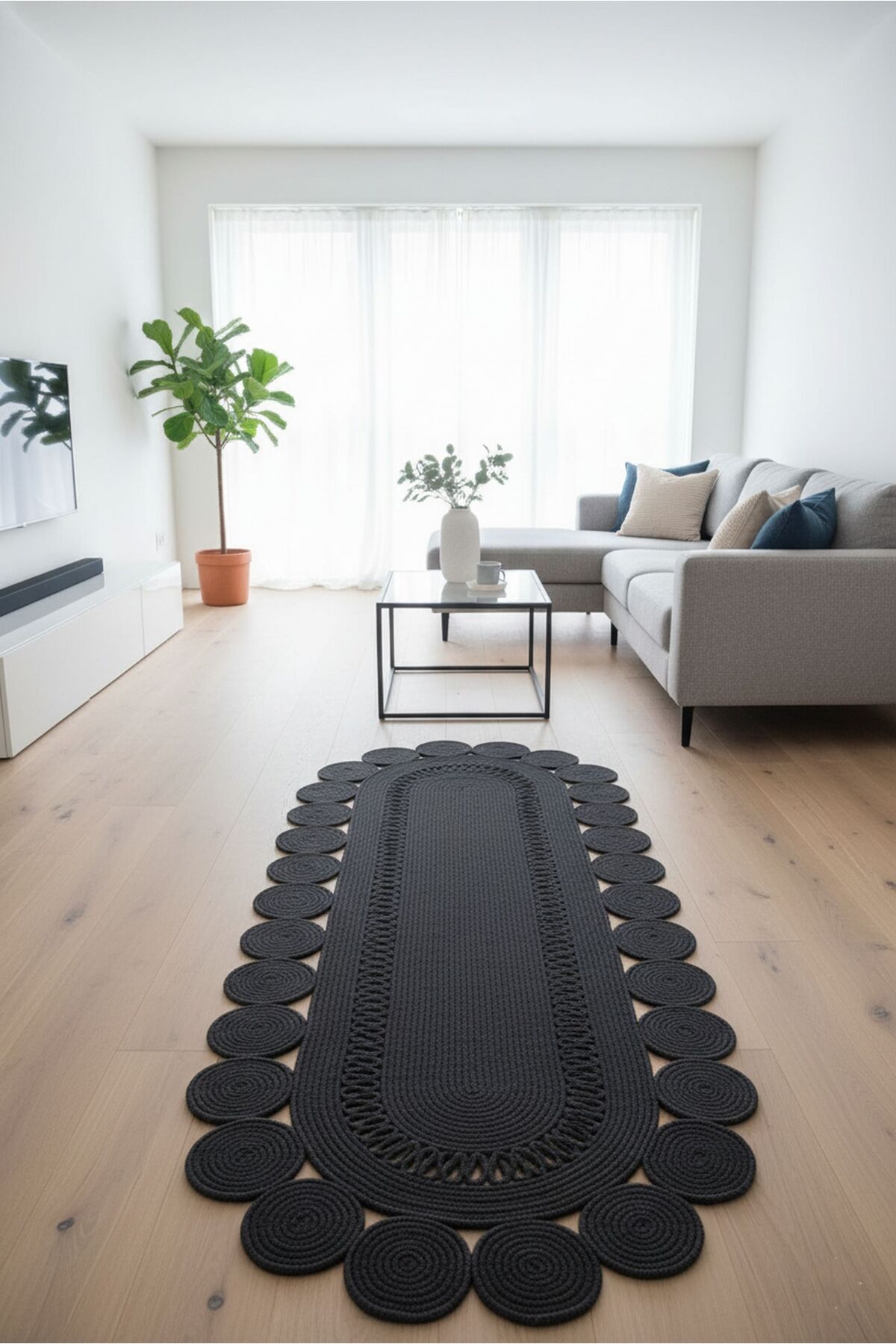 Natural Wicker Jute Polyp Carpet Rug Mat Comfort