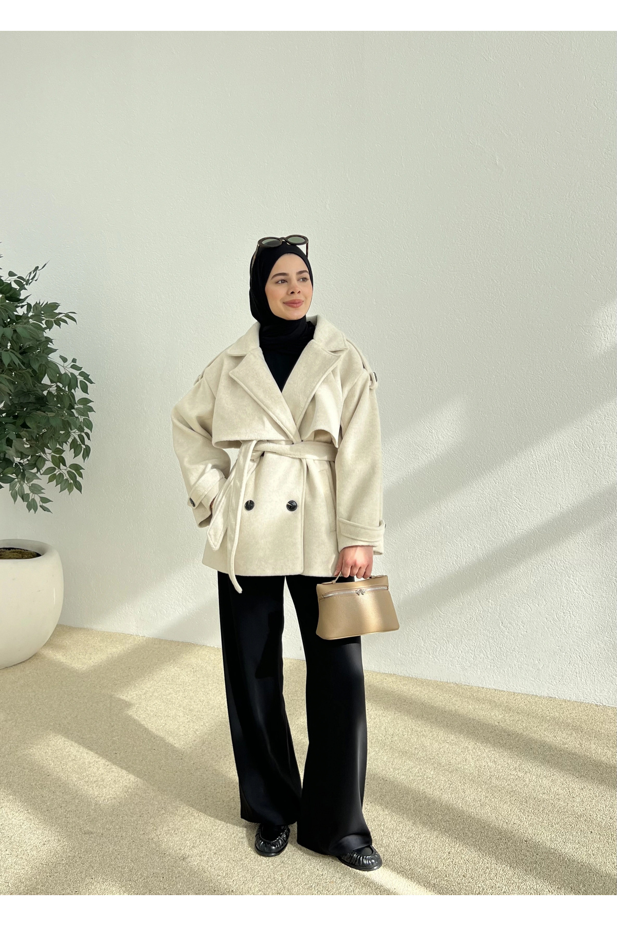 MODA AKSA  PREMİUM KALİTE KABAN YÜN DOKULU koka - Görsel 5