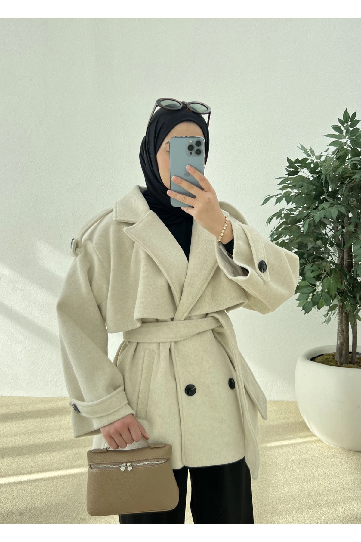 MODA AKSA  PREMİUM KALİTE KABAN YÜN DOKULU koka - Görsel 3