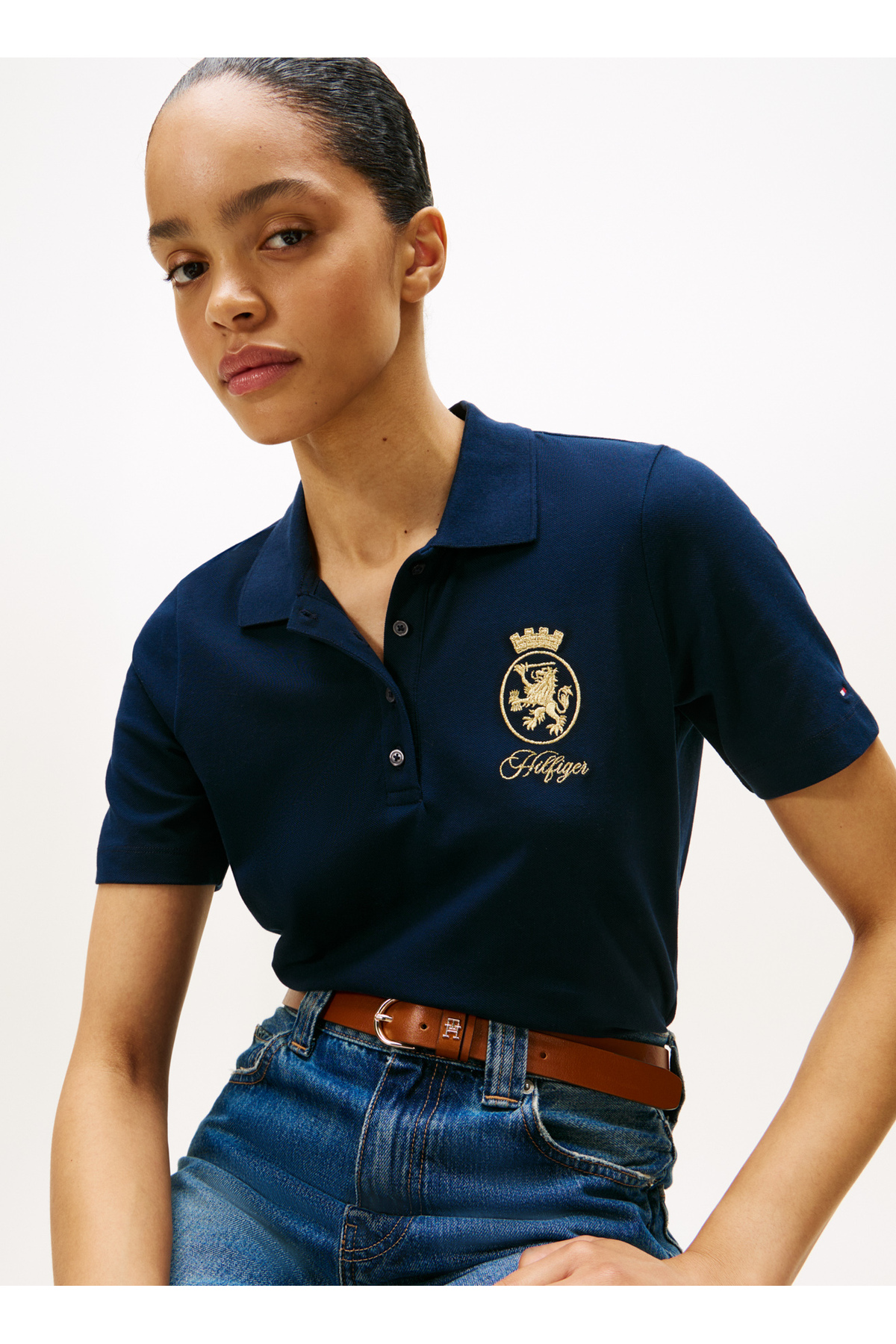 پولوشرت زنانه یقه پلو | تامی هیلفیگر Tommy Hilfiger 5003298975 TR - تصویر 3