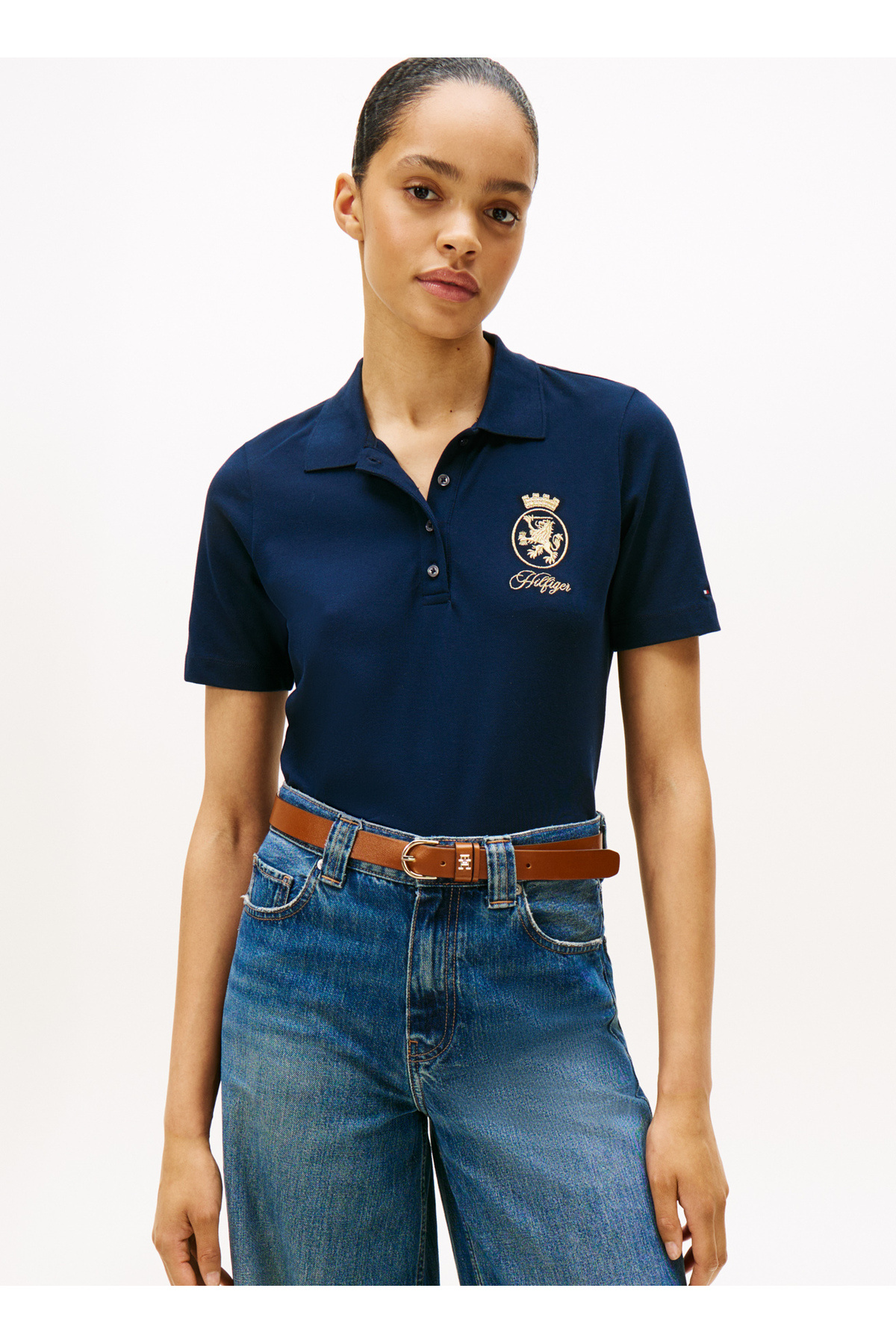 پولوشرت زنانه یقه پلو | تامی هیلفیگر Tommy Hilfiger 5003298975 TR - تصویر 2
