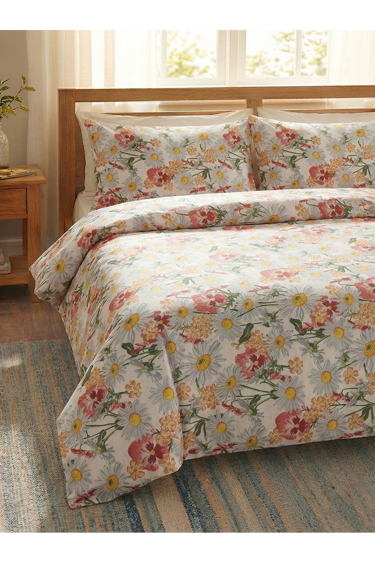 100% Cotton Double Duvet Cover Set - 150x200 cm