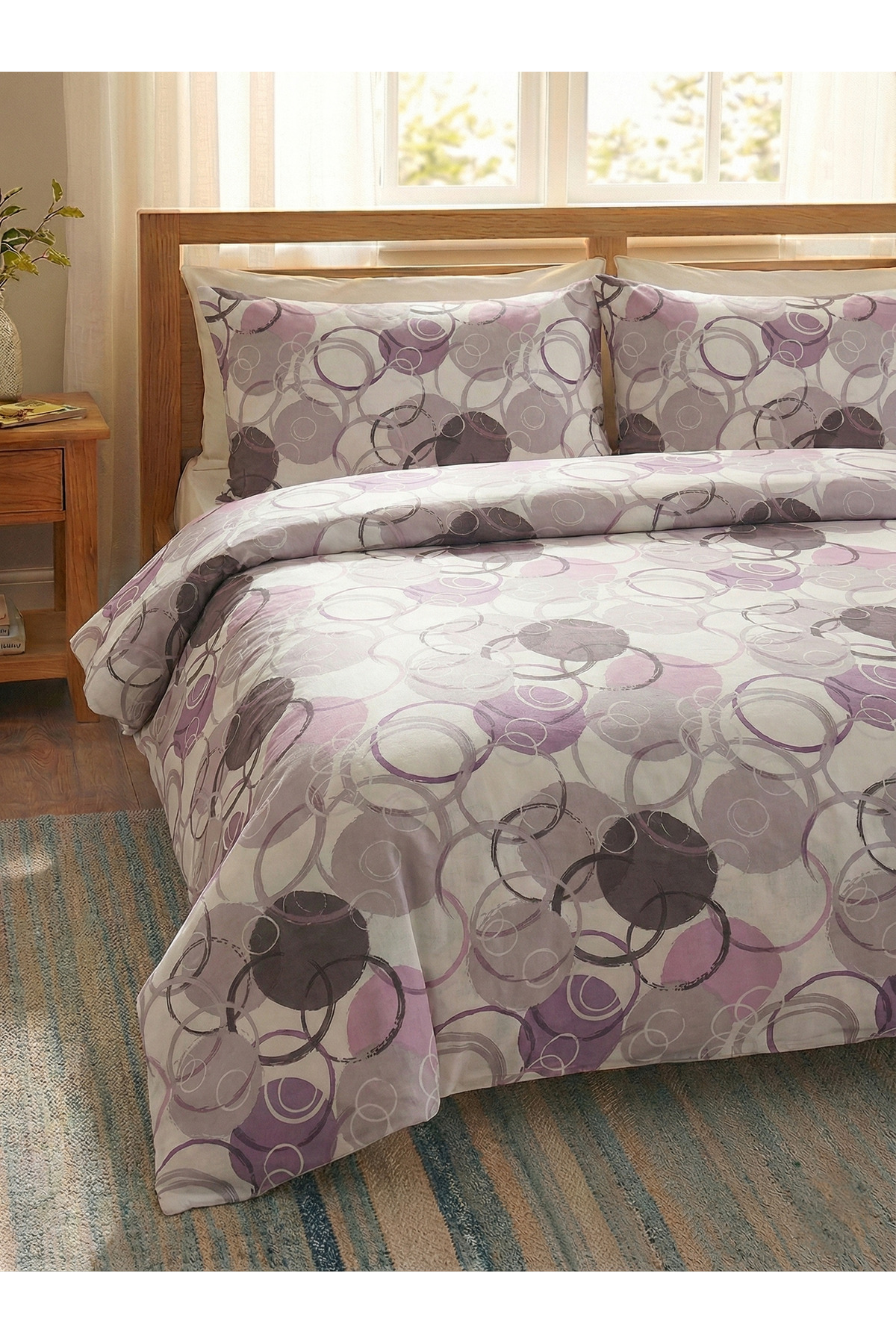 100% Cotton Double Duvet Cover Set - 150x200 cm