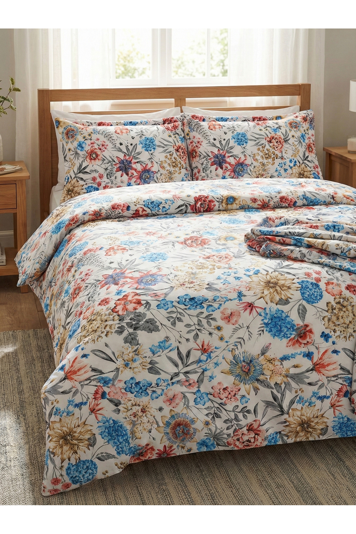 100% Cotton Double Duvet Cover Set - 150x200 cm