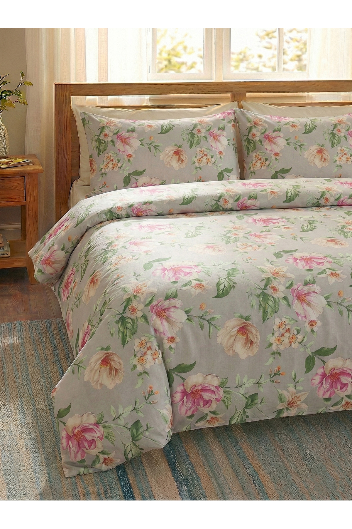 100% Cotton Double Duvet Cover Set - 150x200 cm