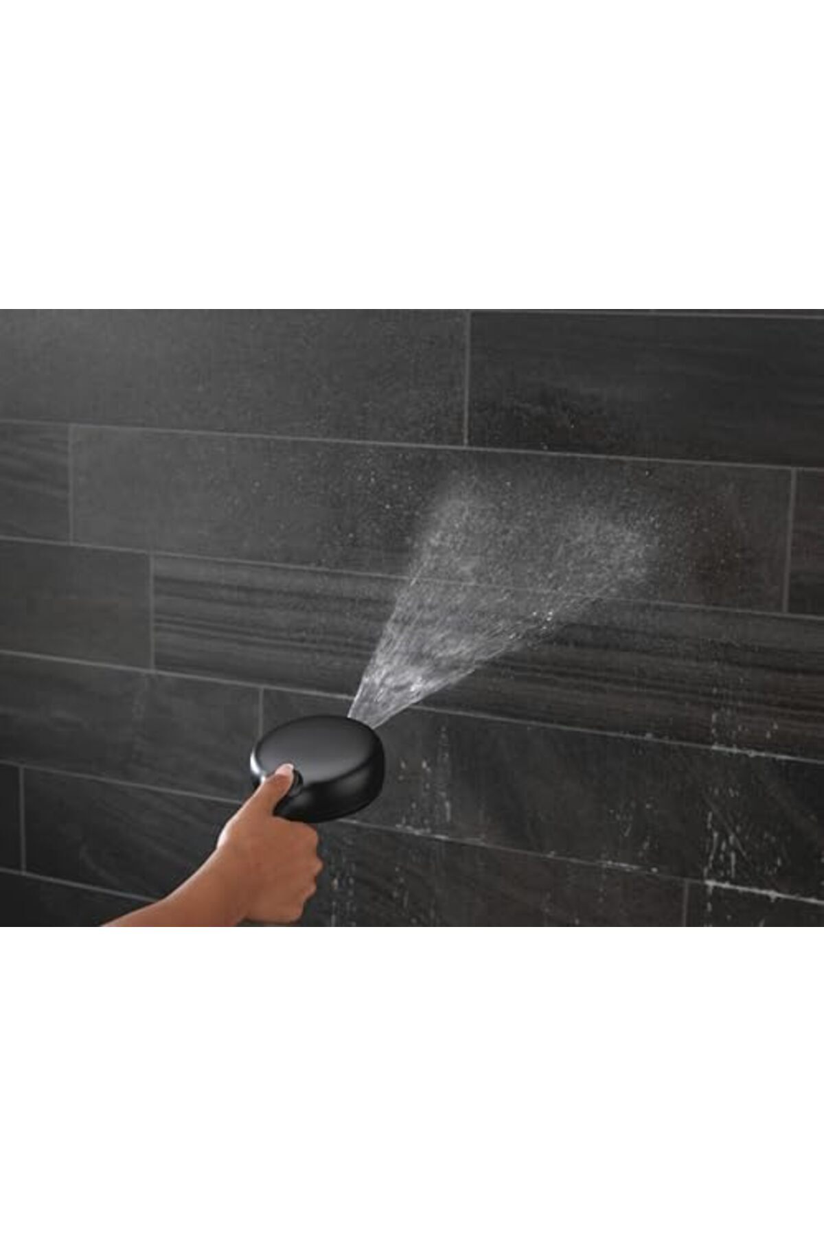 Yıldızan lvn ProClean mat siyah duş başlığı, el duşu, yüksek basınçlı sprey, el duşu, 6 püskürtme ayarı, mat