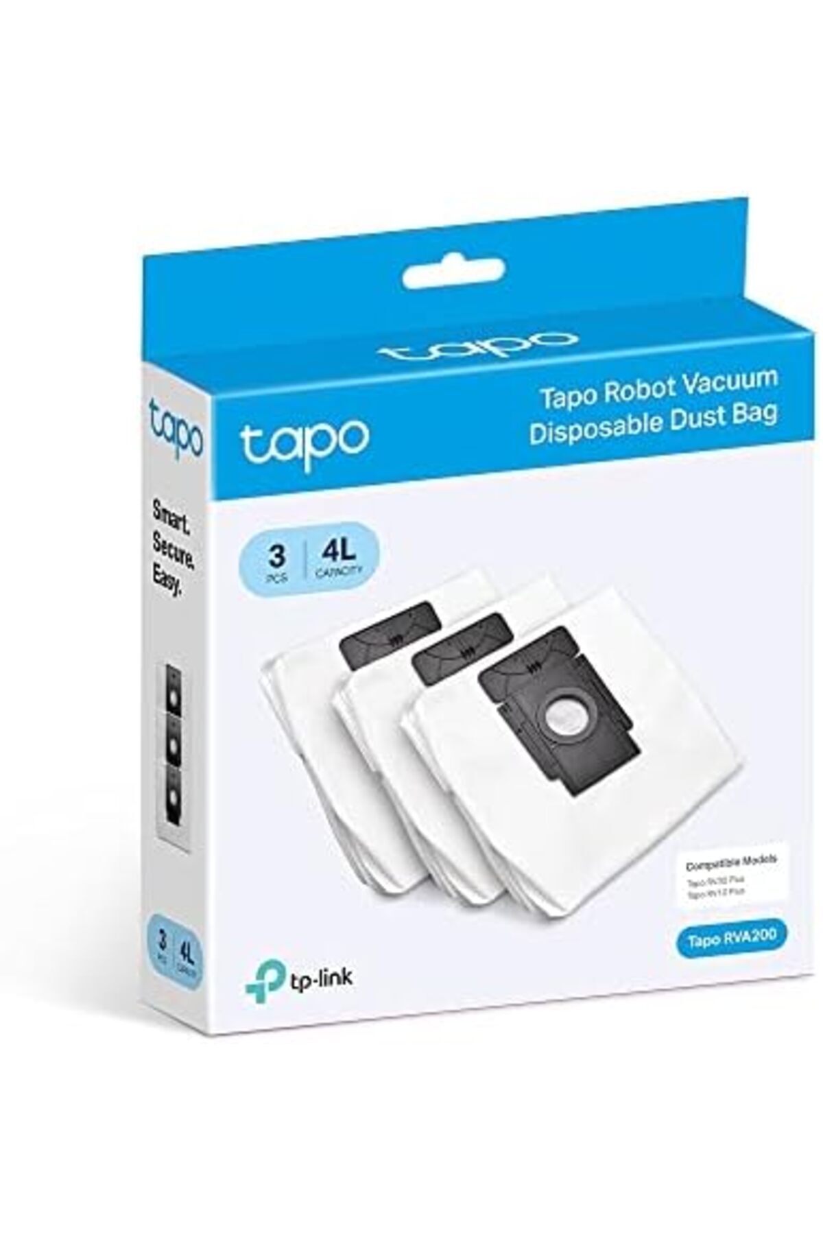 Yıldızan Tree_ RVA200, Vakumlu Tek Kullanımlık Toz Torbası, 4L Tek Kullanımlık Toz Torbası ×3 RV30 Plus, RV10