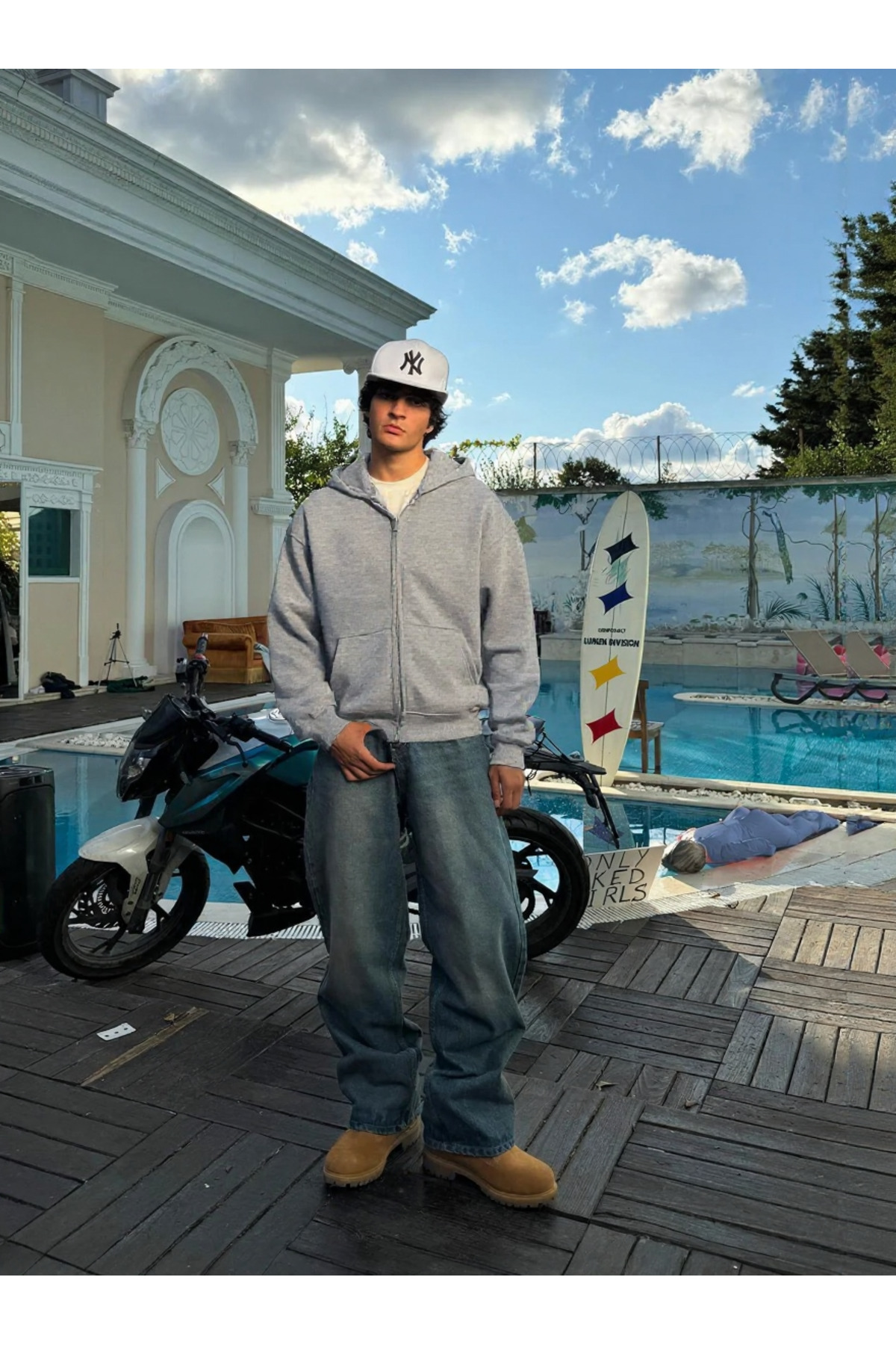 YAKAMEL  Erkek Fermuarlı Bol Kalıp Kalın Kışlık Geniş Hırka - Görsel 3