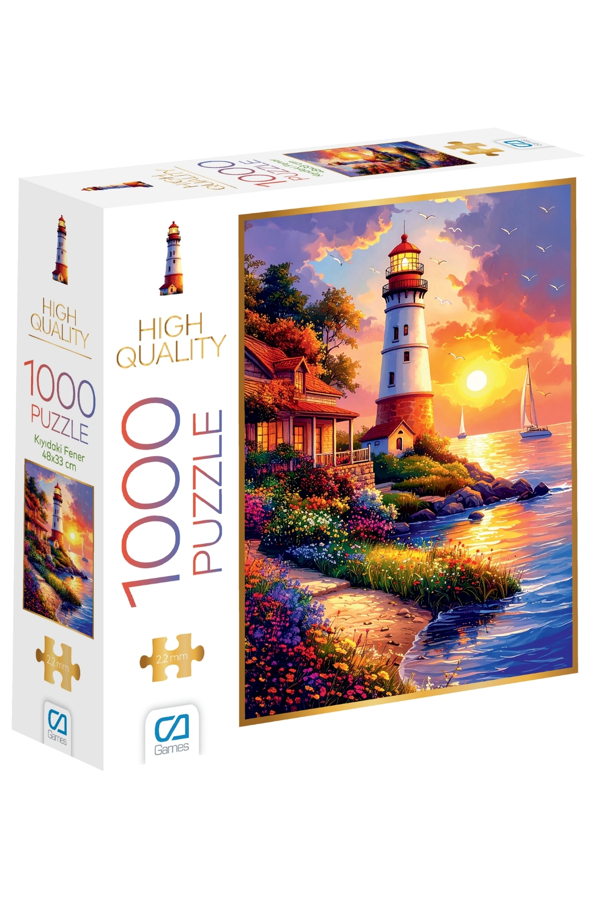 CA Games Kıyıdaki Fener 1000 Parça 2,2mm Kalınlık 48x68cm
