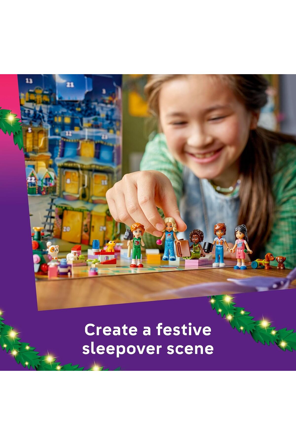 تقویم ماجراجویی دوستان ۲۰۲۵ (۴۲۶۶۸) – ۲۴ سورپرایز قابل ساخت، ۵ مینی‌دول و ۵ حیوان خانگی