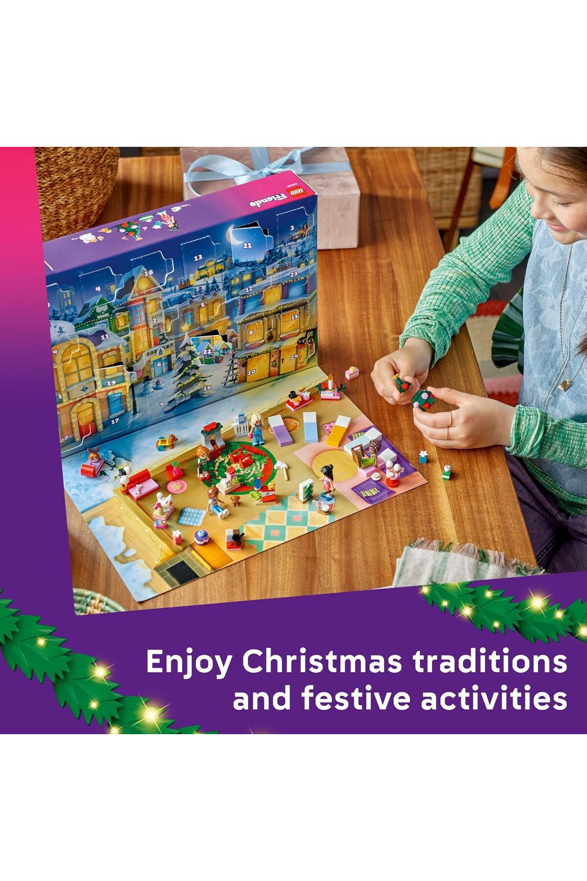 تقویم ماجراجویی دوستان ۲۰۲۵ (۴۲۶۶۸) – ۲۴ سورپرایز قابل ساخت، ۵ مینی‌دول و ۵ حیوان خانگی