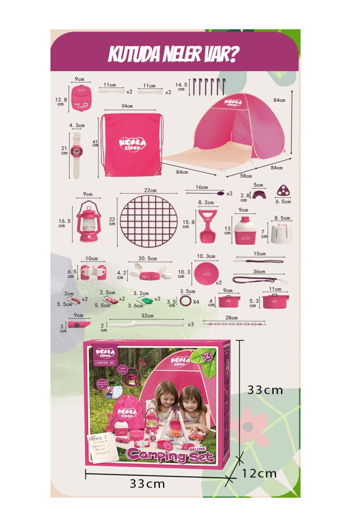 UZUNKAYA HOME Learning Fun Çadırlı Oyuncak Kamp Eşyaları Seti Kamp Seti Oyun Seti Oyun Çadırı fotoğrafı 2 (önizleme)