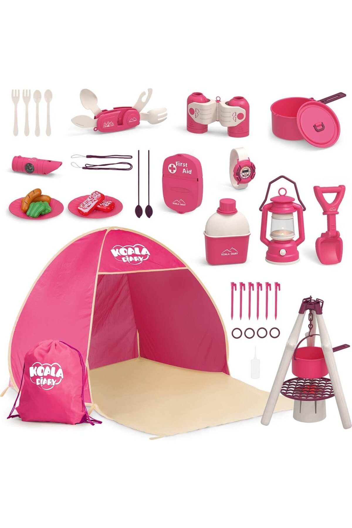 UZUNKAYA HOME Learning Fun Çadırlı Oyuncak Kamp Eşyaları Seti Kamp Seti Oyun Seti Oyun Çadırı fotoğrafı 3 (önizleme)