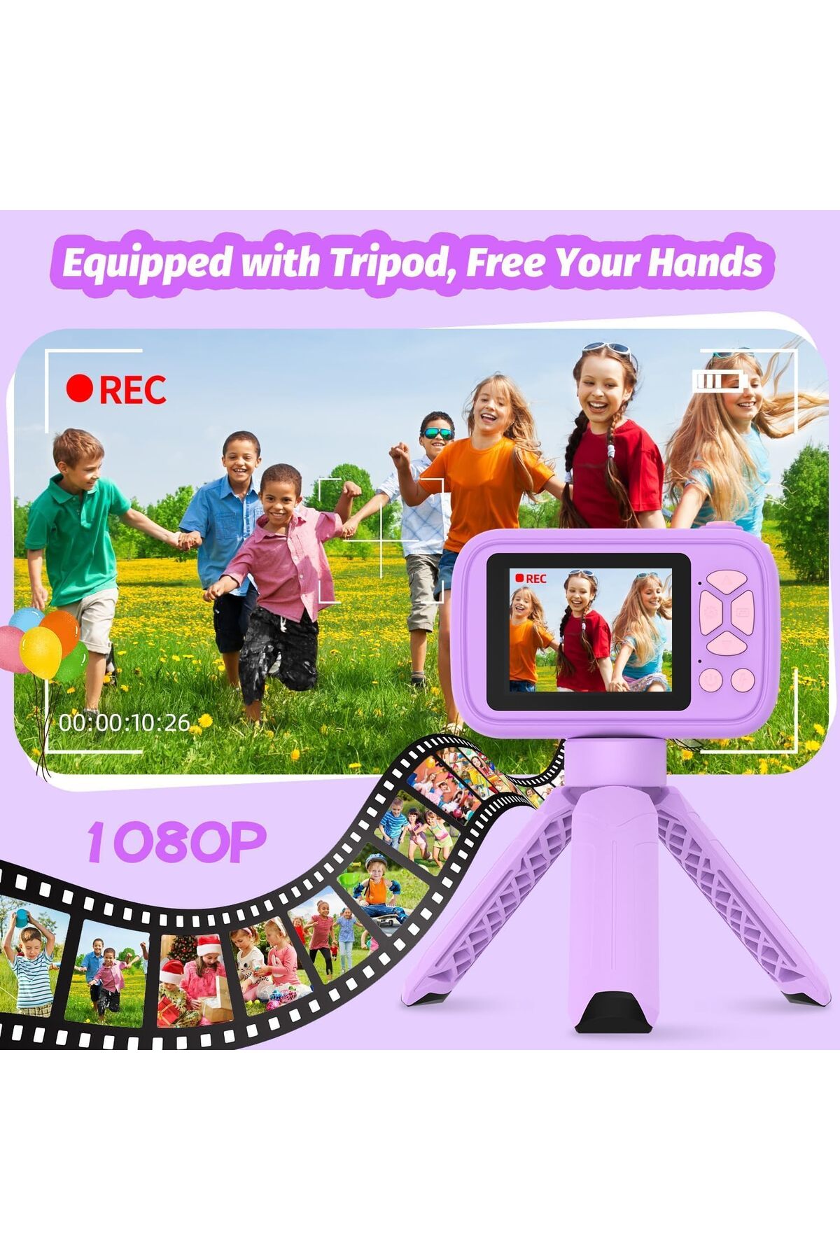 دوربین بچگانه H19، دوربین بچگانه با لنز بازشو (بنفش)