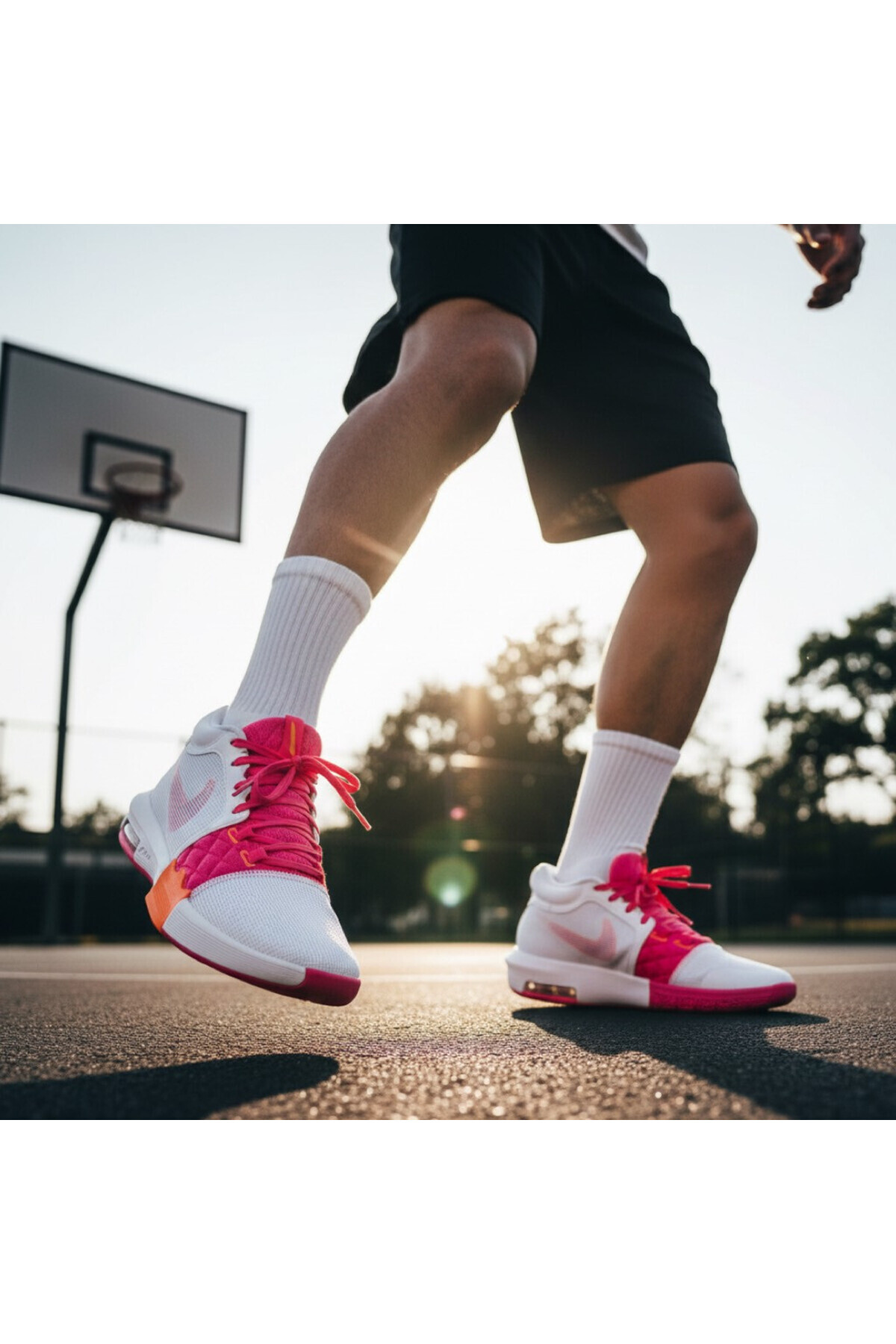 Nike LeBron Witness VIII Erkek Beyaz Basketbol Ayakkabısı Sportie