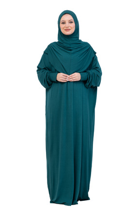 Modish Group Tek Parça Namaz Elbisesi Seti, Viskon Yumuşak Tesettür Abaya, Ra...