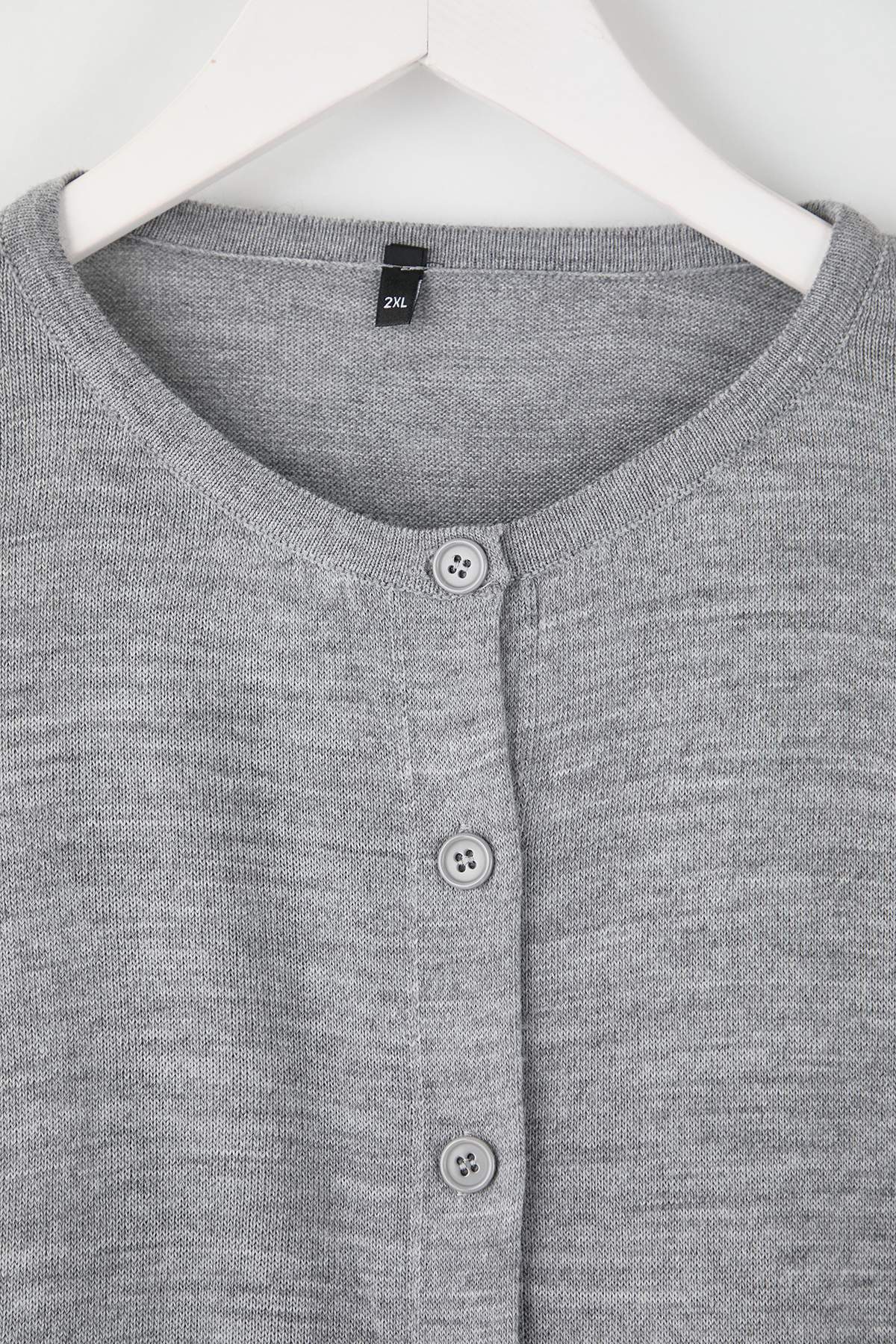 Trendyolmilla  Lacivert-Gri İkili Paket Bisiklet Yaka Basic Triko Hırka TBBAW26AV00044 - Görsel 3