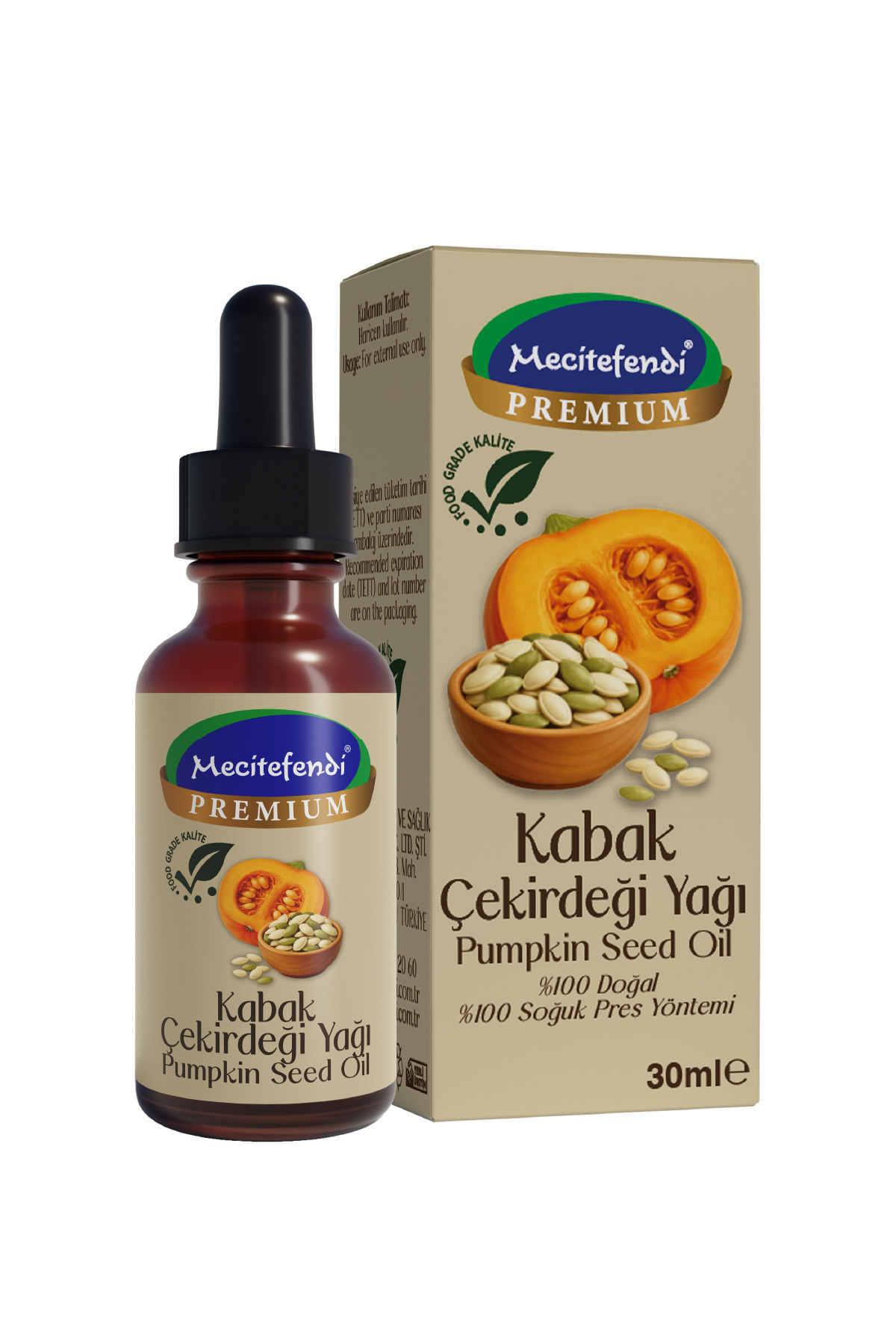 Mecitefendi KABAK ÇEKİRDEĞİ YAĞI 30 ML — MM38-016