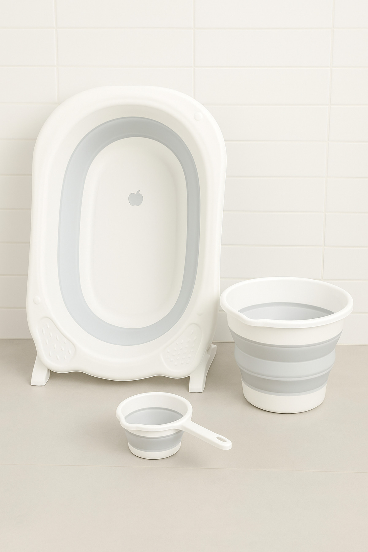 Zuu Baby Bebek Küveti  Katlanır  Banyo Seti  Hediye Fileli fotoğrafı 4 (önizleme)