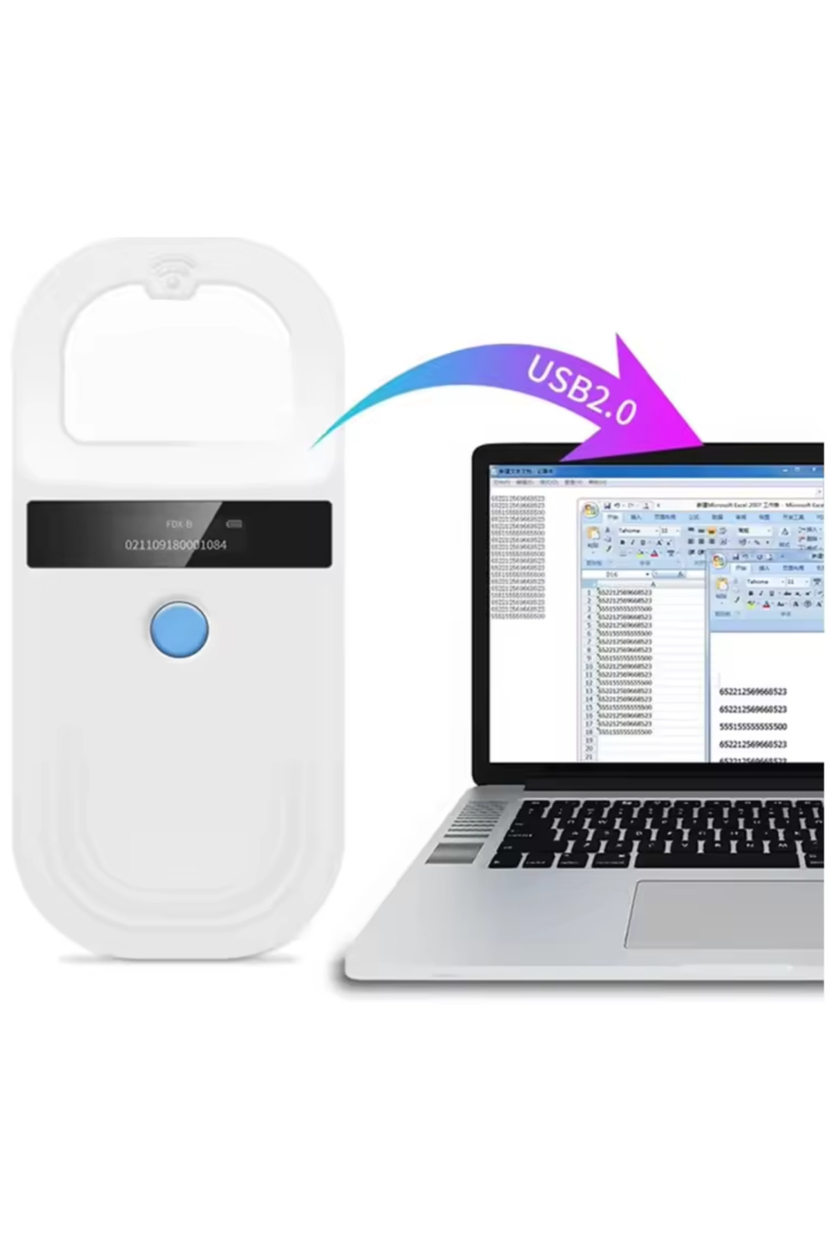 pet - Microchip Okuyucu Evcil Hayvanlar Için Mikroçip Hayvan Izleme Ve Tanımlama Hafızasız