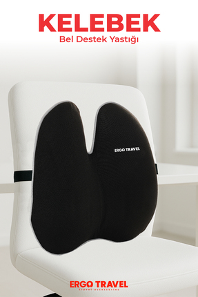 ergo travel Ultralüks Visco Ortopedik Ofis Bel Destek Yastığı - Siyah -