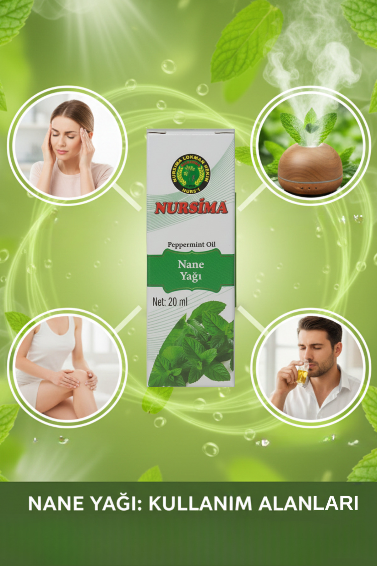 Doğal Nane Yağı – Mentol Etkili – 20 ml — P41666S3149 — تصویر 5 از 8