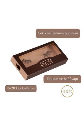 Venura Beauty VENÜS Belirgin, Dolgun & Soft Glam Yarım Takma Kirpik
