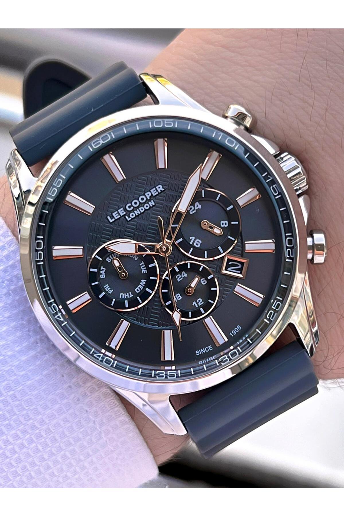 ساعت مچی مردانه با بند سیلیکونی، عملکردهای داخلی فعال، ضدآب تا ۵ اتم، مدل Elc.08170.351