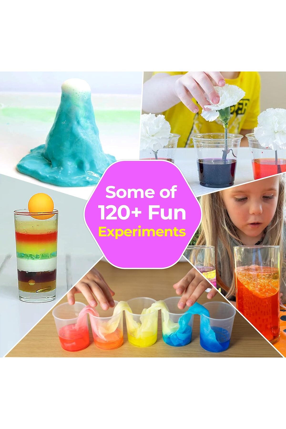 کیت علمی با ۱۲۰ آزمایش برای کودکان ۷ تا ۱۴ ساله