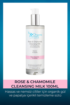 The Organic Pharmacy Rose & Chamomile Cleansing Milk - Yüz Temizleme Sütü 100ml