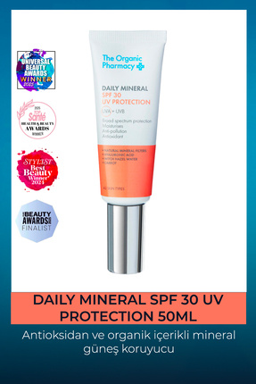 The Organic Pharmacy Daily Mineral SPF 30 UV Protection - Mineral Güneş Koruy...