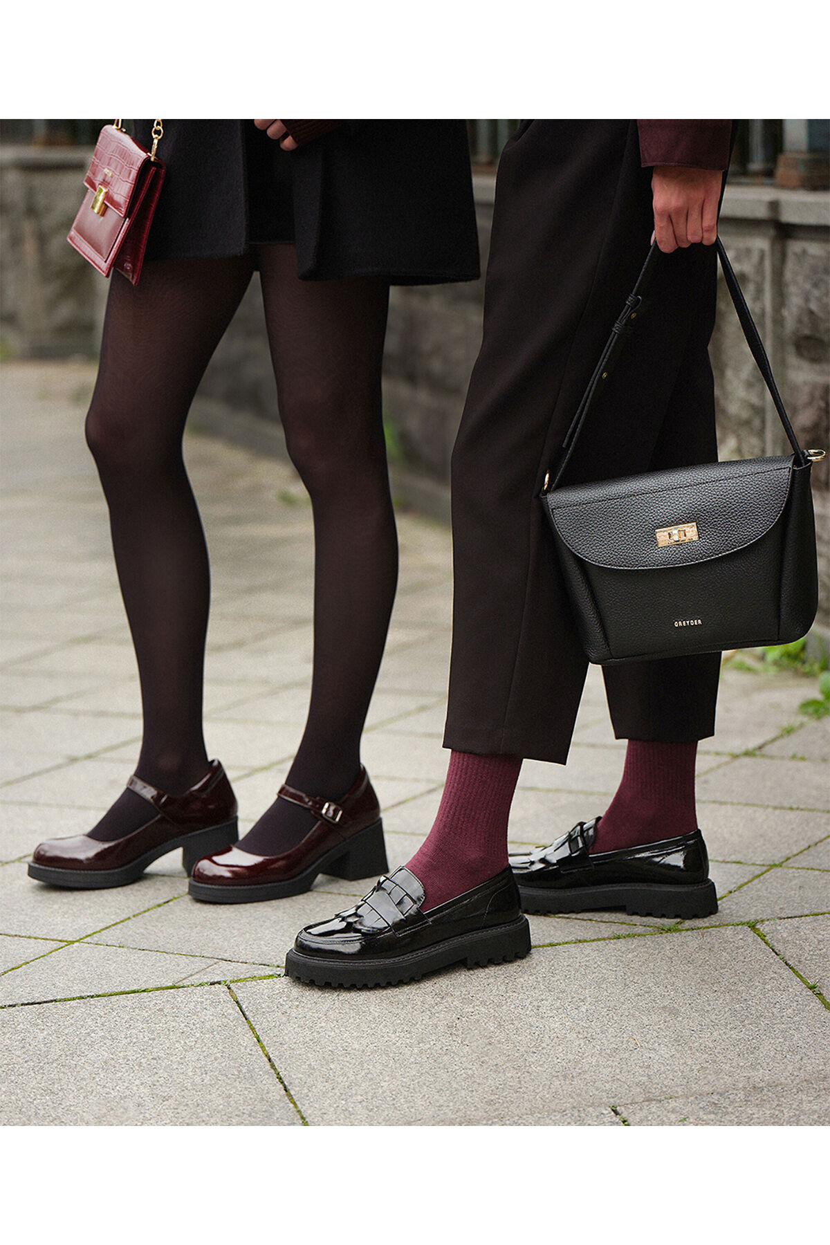 Greyder  Kadın Siyah Rugan Hakiki Deri Loafer Ayakkabı 5K2UA59331 - Görsel 7