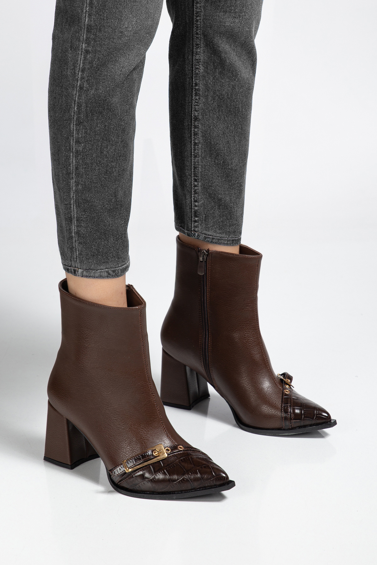 ACMZ SHOES kadın bot tokalı görsel 2