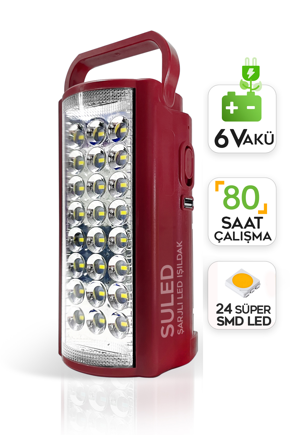 Camping Lamp Usb Charging 6v Battery Powered 80 Hours - 3 days Lighting 24 Smd Led Floodlight Lamp 220v Charging