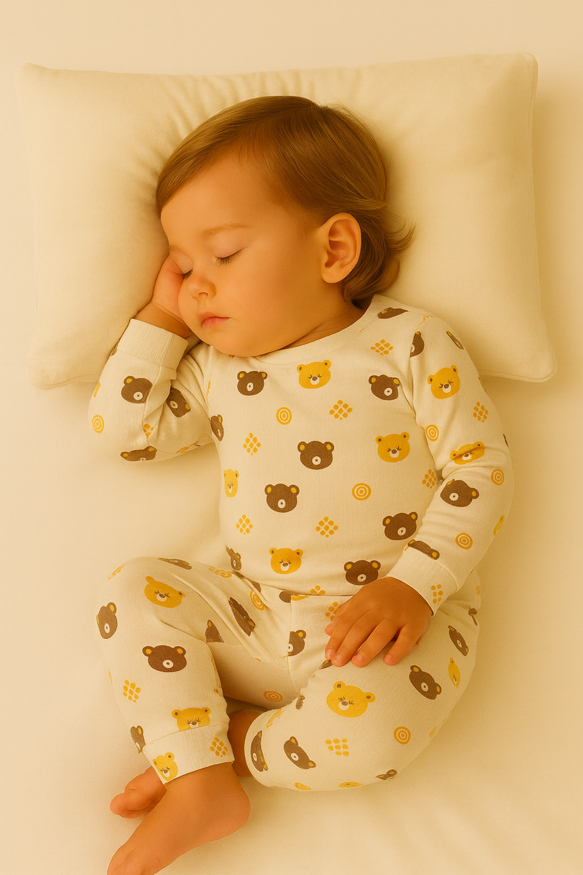 aden kids %100 Pamuk Unisex Çocuk Alt Üst Pijama Takımı | Uzun Kollu, Yumuşak ve Nefes Alan fotoğrafı 3 (önizleme)