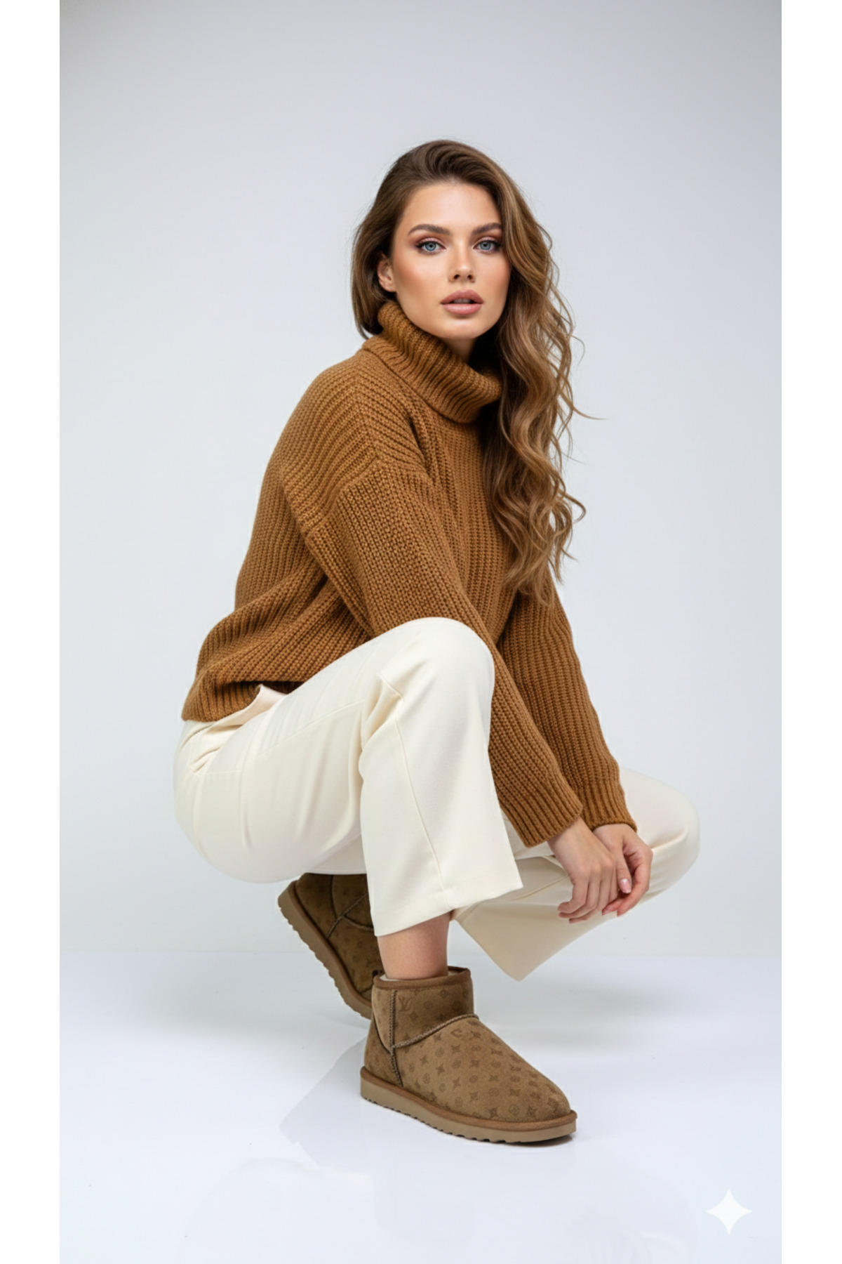 Pierre Cardin ® I Baskılı Kadın İçi Kürklü Taba Günlük Bot 55391