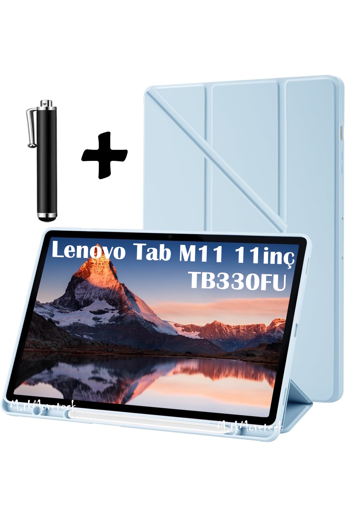 FANSONG Case For Lenovo Tab M11 2024, Tablet Cover For Lenovo Tab M11 11 Inch TB330FU TB330XU TPU With Auto Wake/Sleep Magnetic Closure Smart Cover Flip Stand (Black - View #4