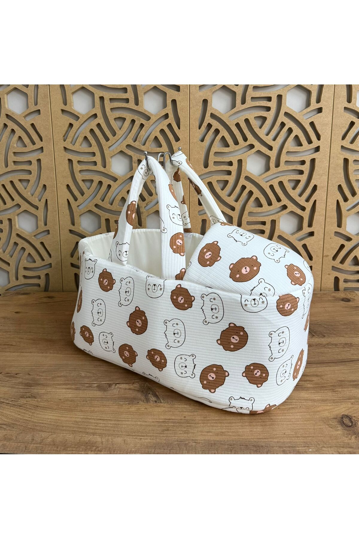 İLALKİDS Bebek Taşıma Çantası Bebek Bakım Anne Çantası Ayıcık fotoğrafı 2 (önizleme)