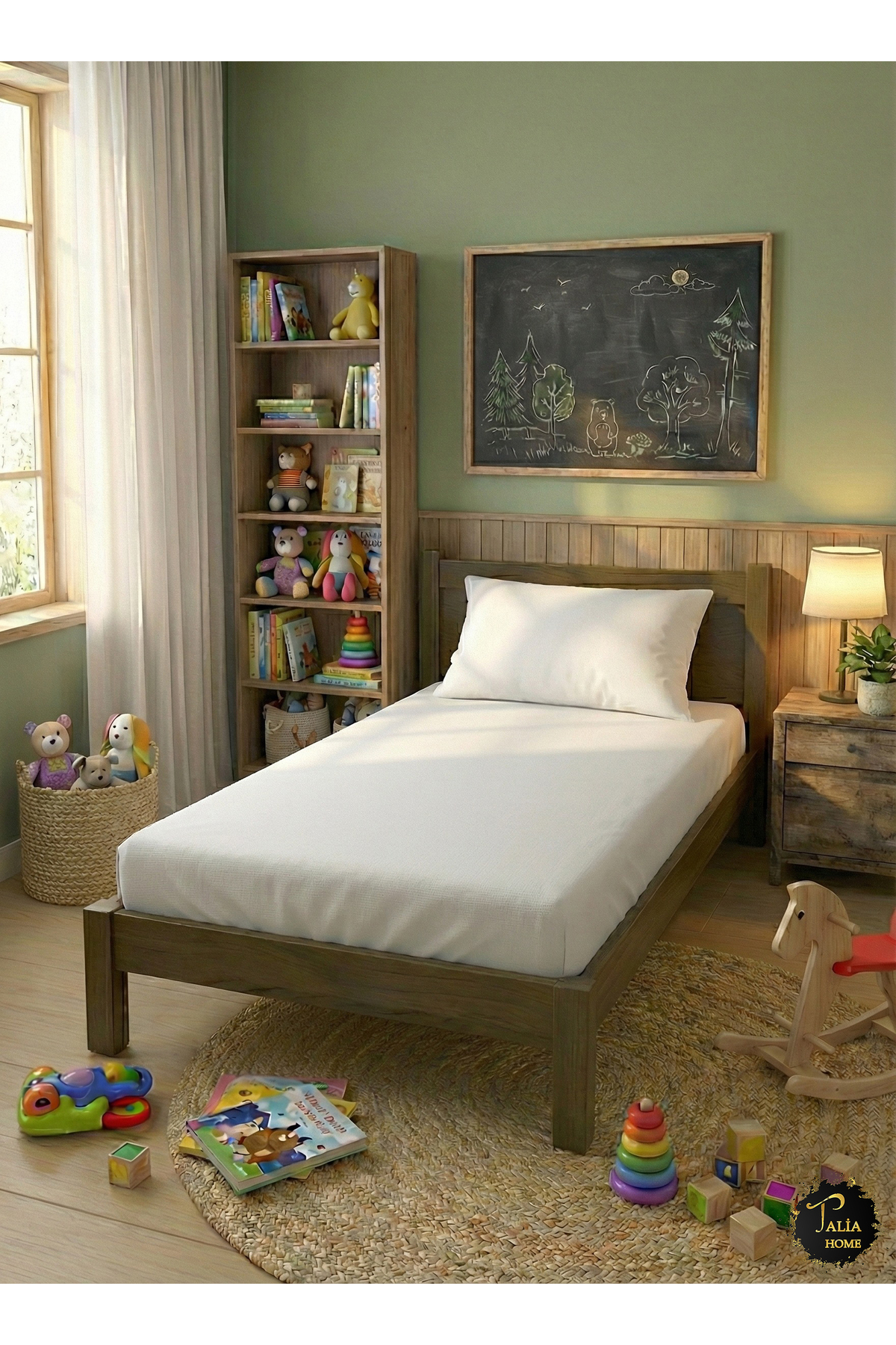 Talia Home Tek Kişilik Beyaz Lastikli Çarşaf 100x200cm Tlac-001 fotoğrafı 4 (önizleme)