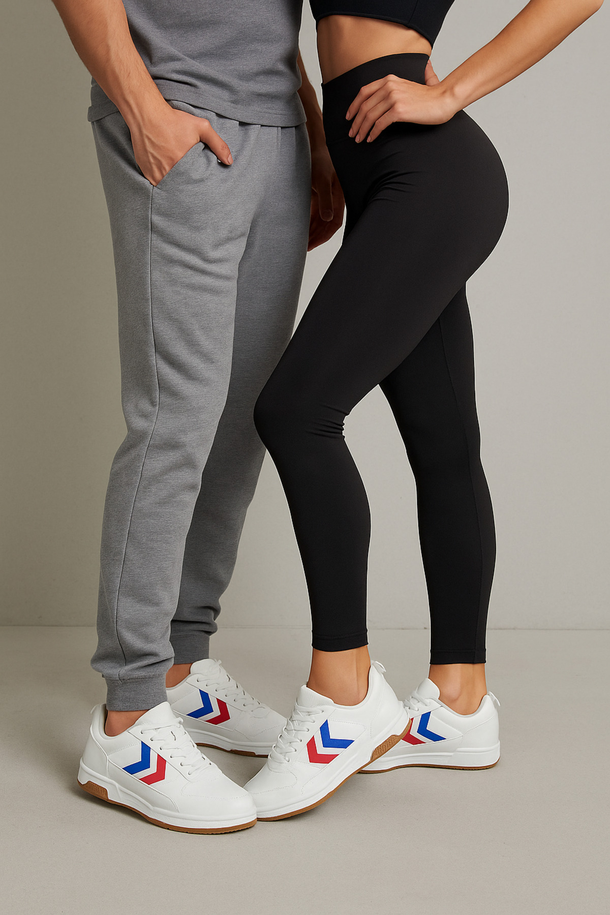 کفش ورزشی ورسای سفید قرمز یونیسکس 900643 کفش کتانی راحتی هامل کفش اسنیکر hummel