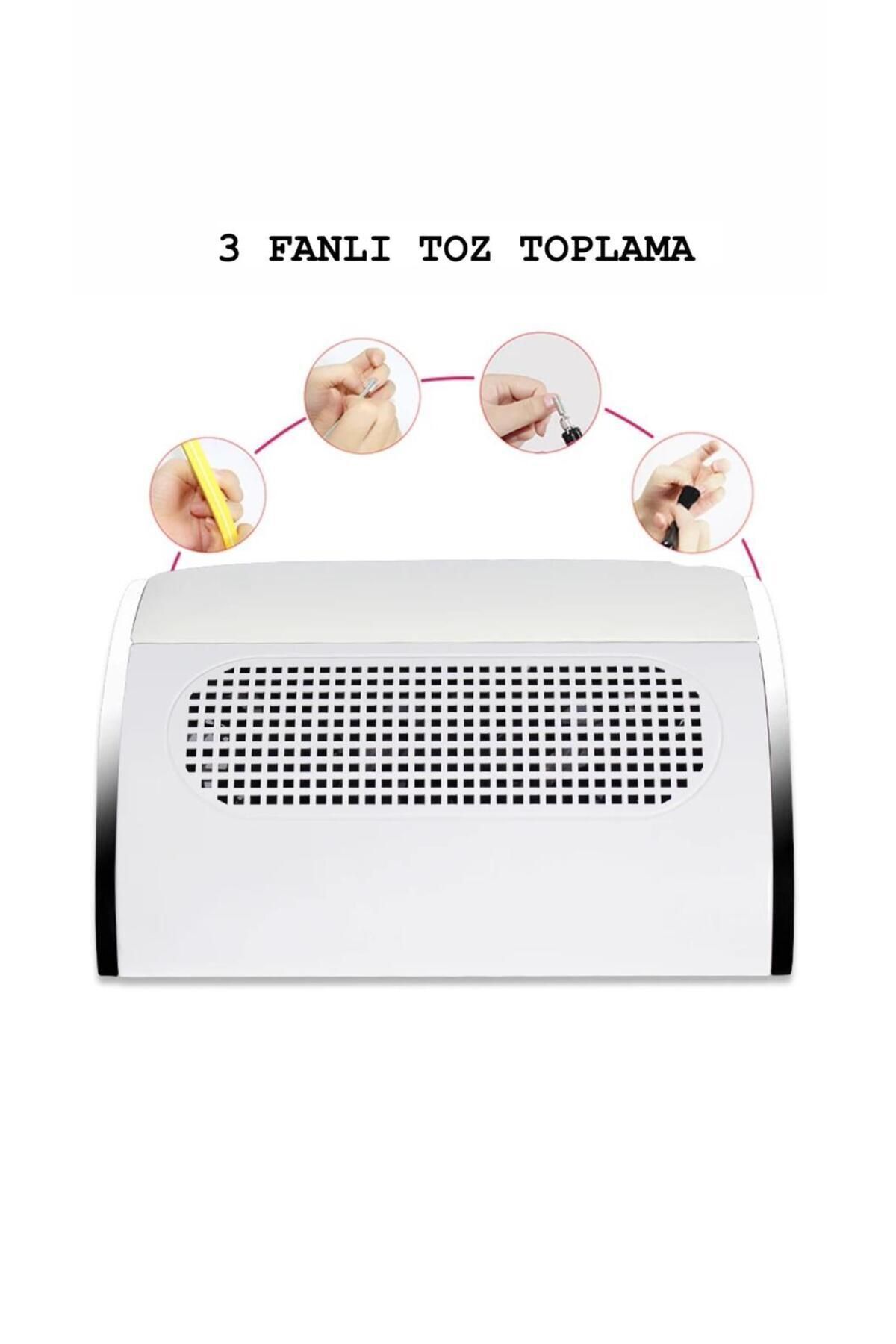 Nail dust collector Protez Tırnak Toz Toplama Makinesi 3 Fanlı