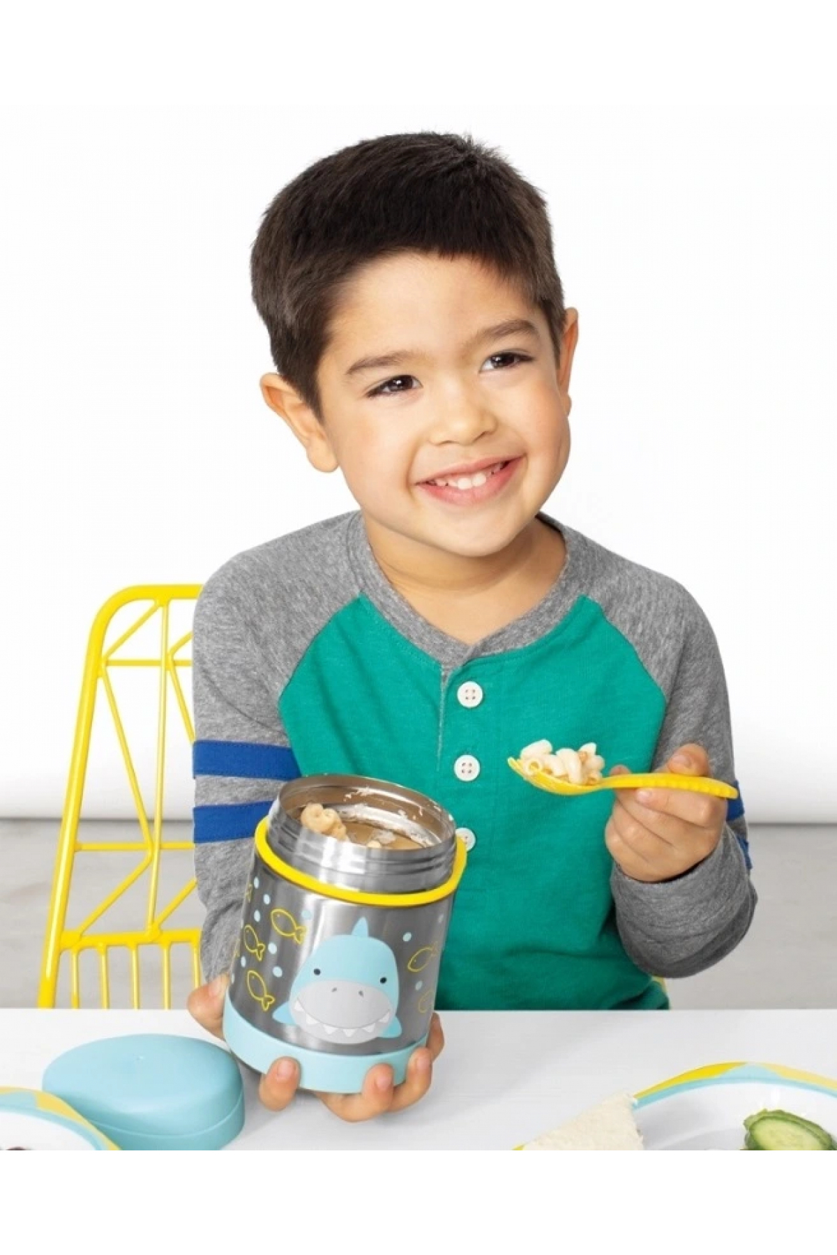 Skip Hop Zoo Paslanmaz Çelik Termos 325 ml Köpek Balığı fotoğrafı 4 (önizleme)